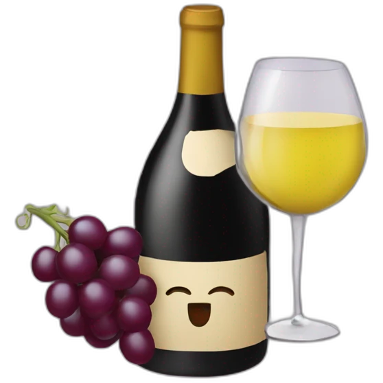 Cura bebiendo vino emoji