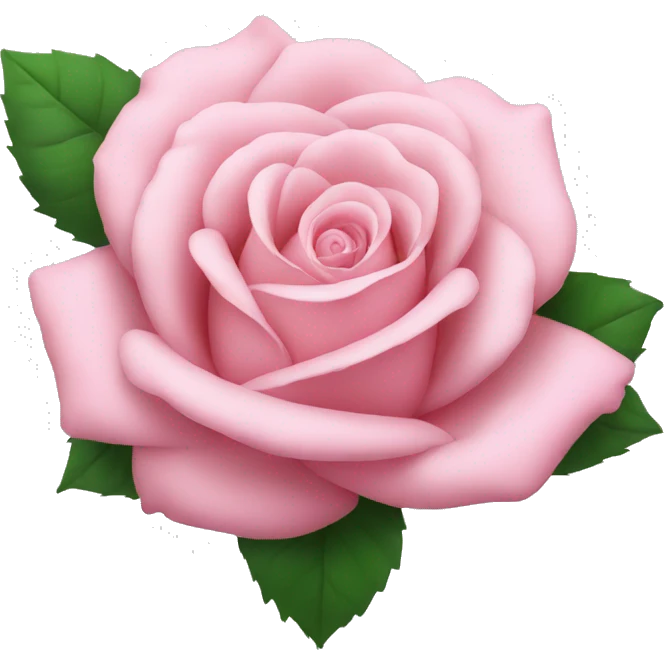 Baby pink rose emoji