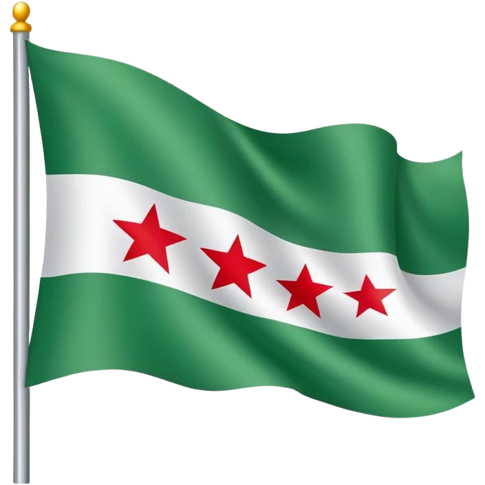 Syrian green flag emoji