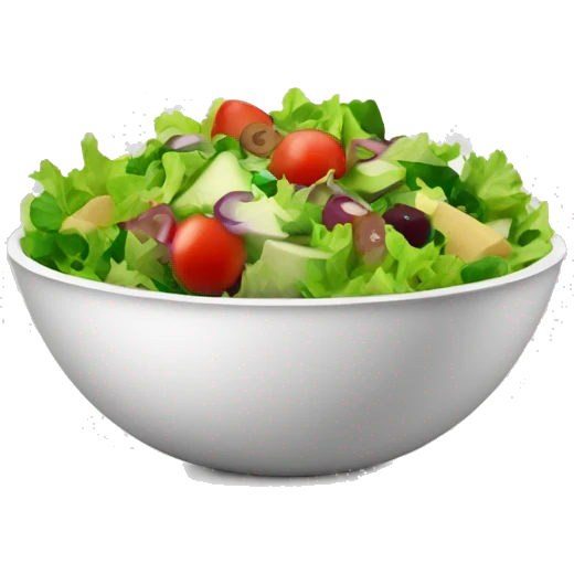 Tasty salad bowl emoji