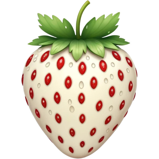 white strawberry emoji