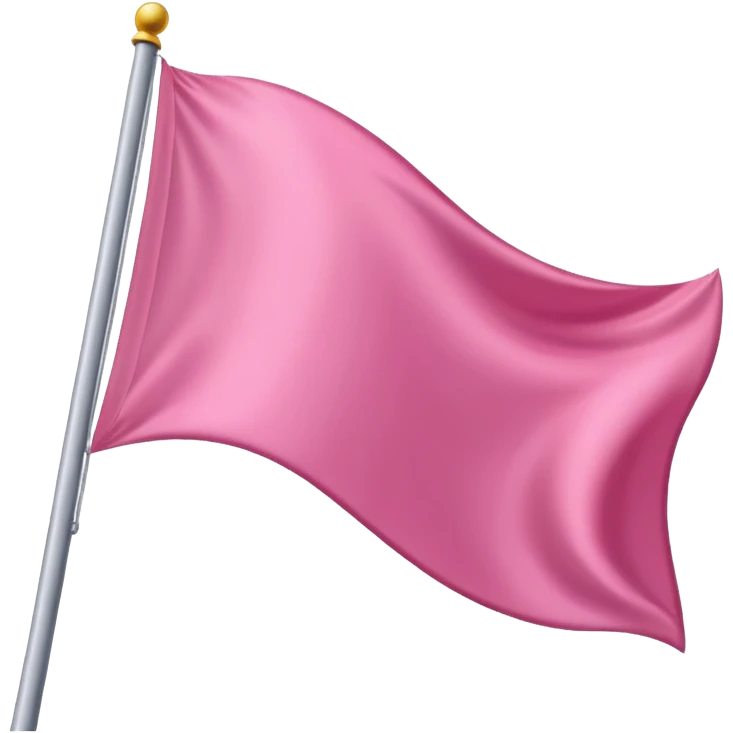 pink with white flag emoji