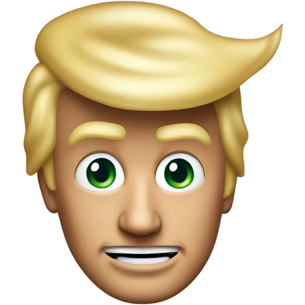 Head with Donald Trump coming out the top  emoji