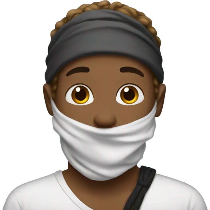 Heath with a bandana emoji