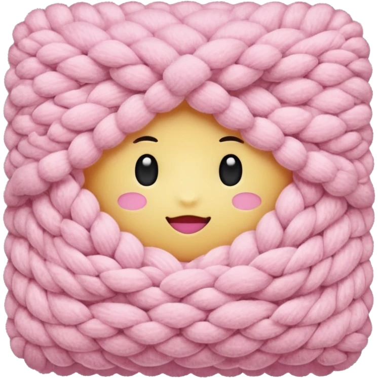 soft pink knit emoji