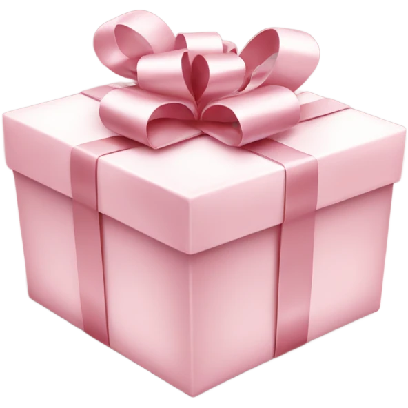 Light pink Christmas gifts under a white Christmas tree  emoji