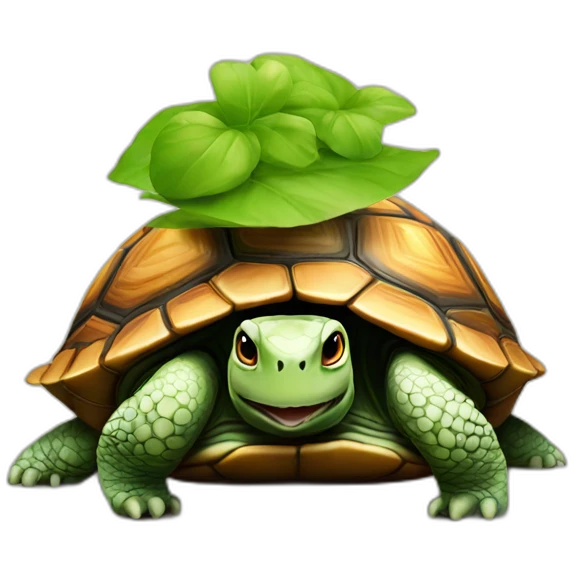Un chat sur une tortue  emoji