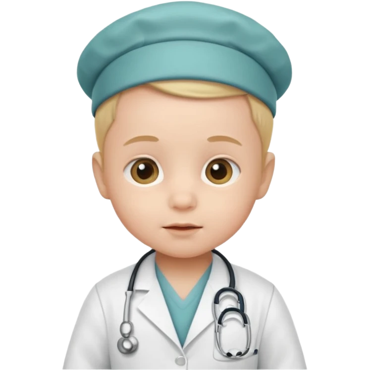 baby dressed as a doctor emoji