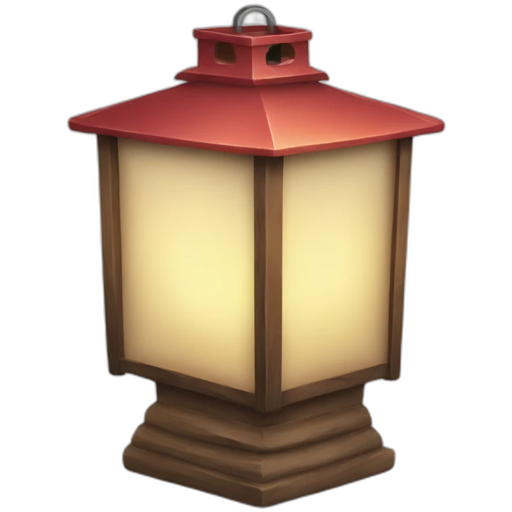 christmas lantern with decoration emoji