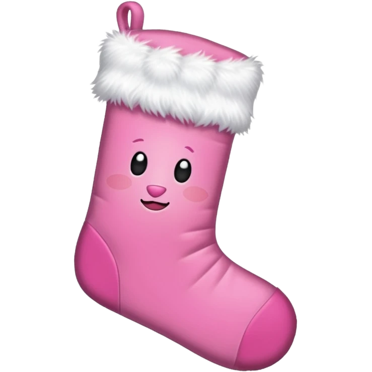 Pink Christmas emoji