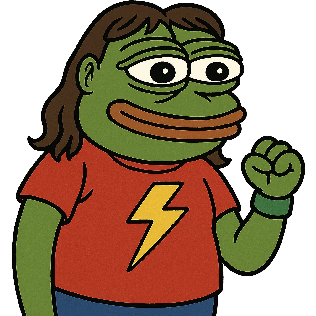 pepe dressed like Chris chan emoji