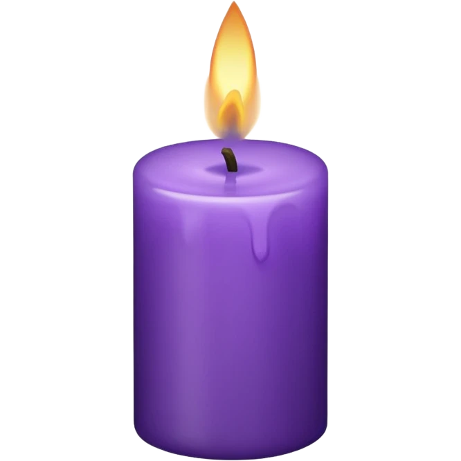 Violet candle emoji