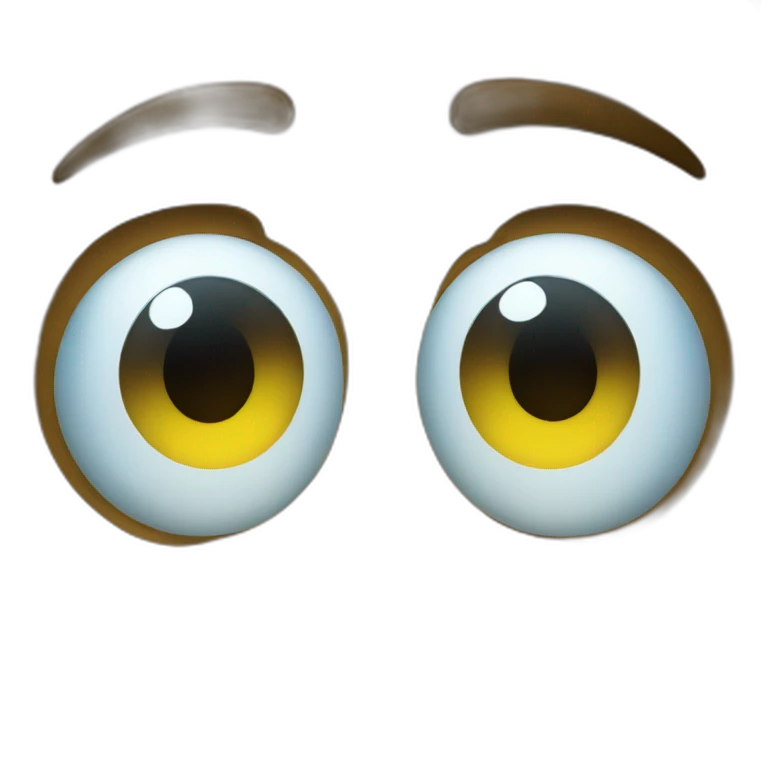 shocked emoji with a blue fade front and big round eyes emoji