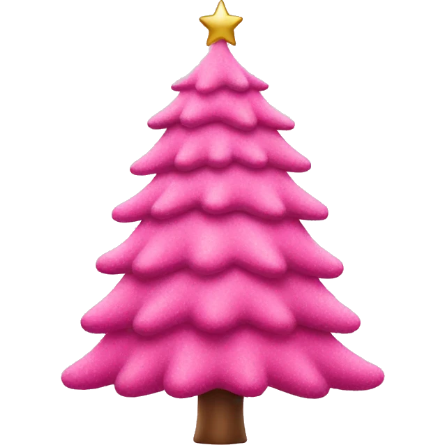 pink christmas tree emoji