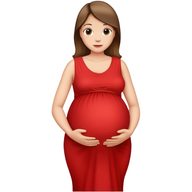 Pregnat with period emoji
