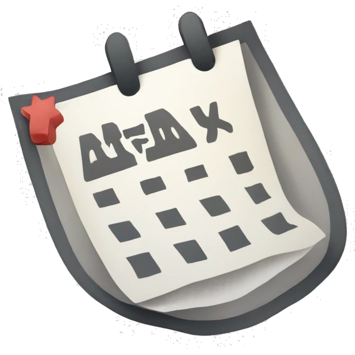 calendar with checkmarks emoji