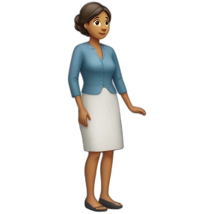 Wife waiting for husband emoji