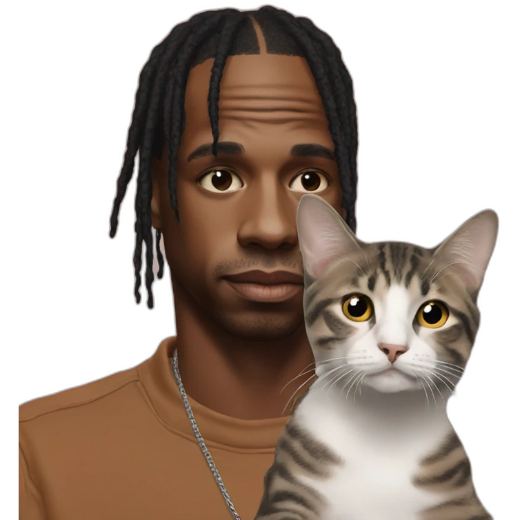 travis scott with cat emoji