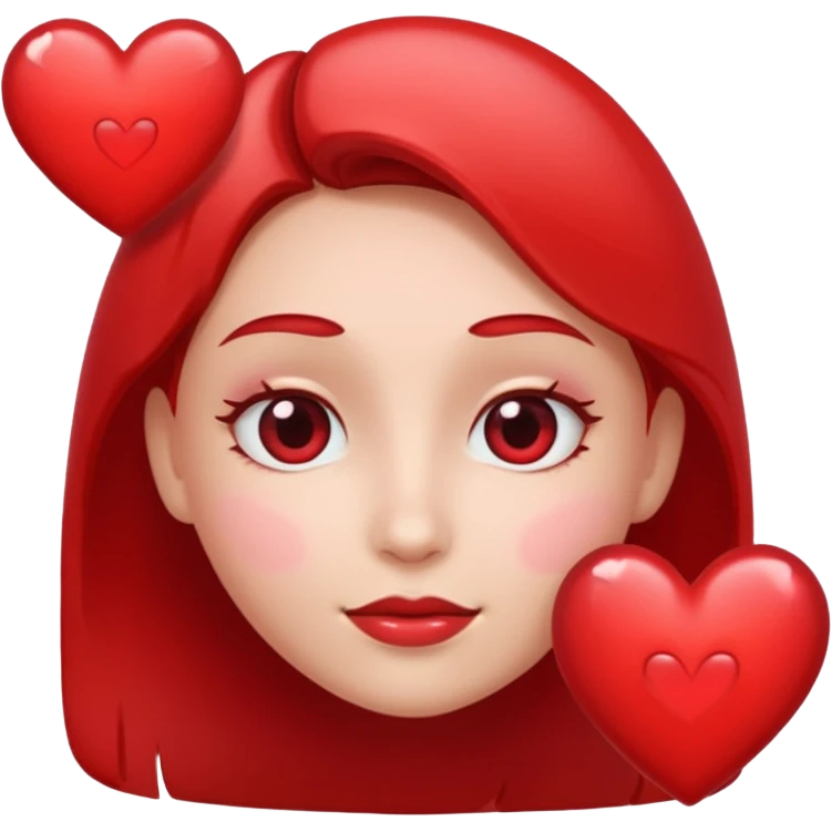 Face and hearts emoji