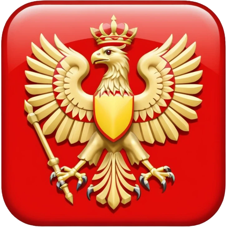 give me a symbol to combine my polish and macedonian roots that is simple and legible emoji