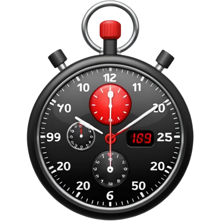 black stopwatch  emoji