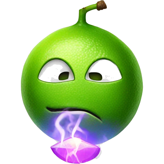 lime with a lit fuse emoji