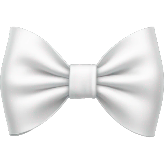 White bow  emoji