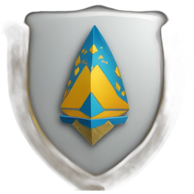 ethereum in the middle of a coat of arms emoji