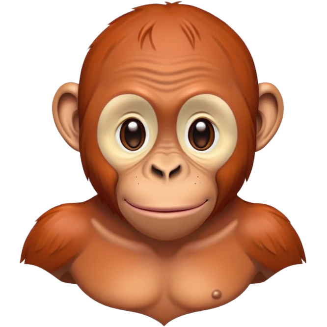 Hairless orangutan  emoji