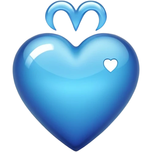 marine blue heart emoji