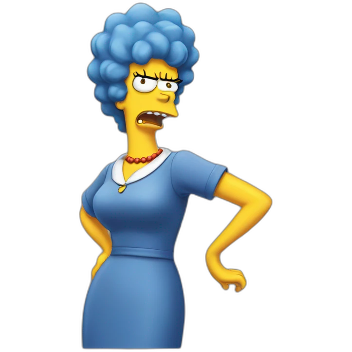 marge simpson angry emoji