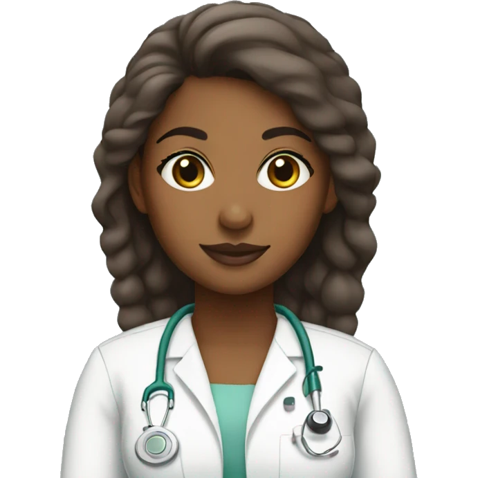 brown girl surgical tech emoji