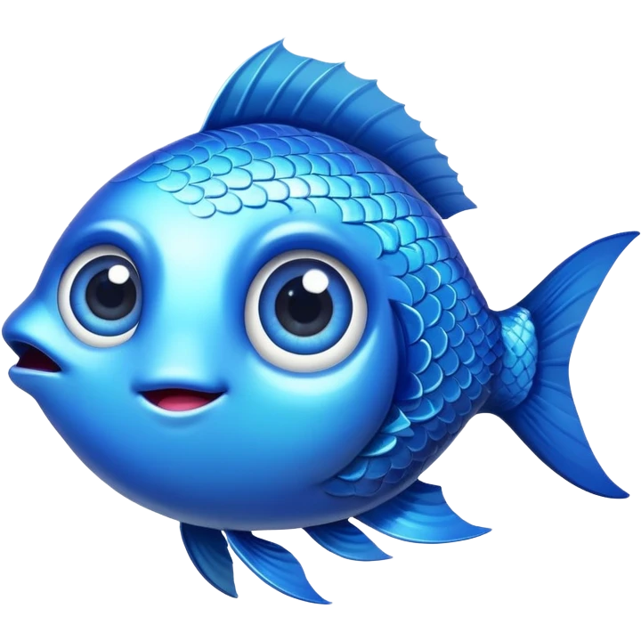 Fish with wide eyes emoji