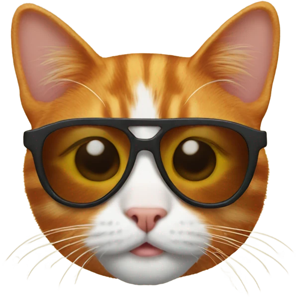 Ginger Cat with sunglasses emoji