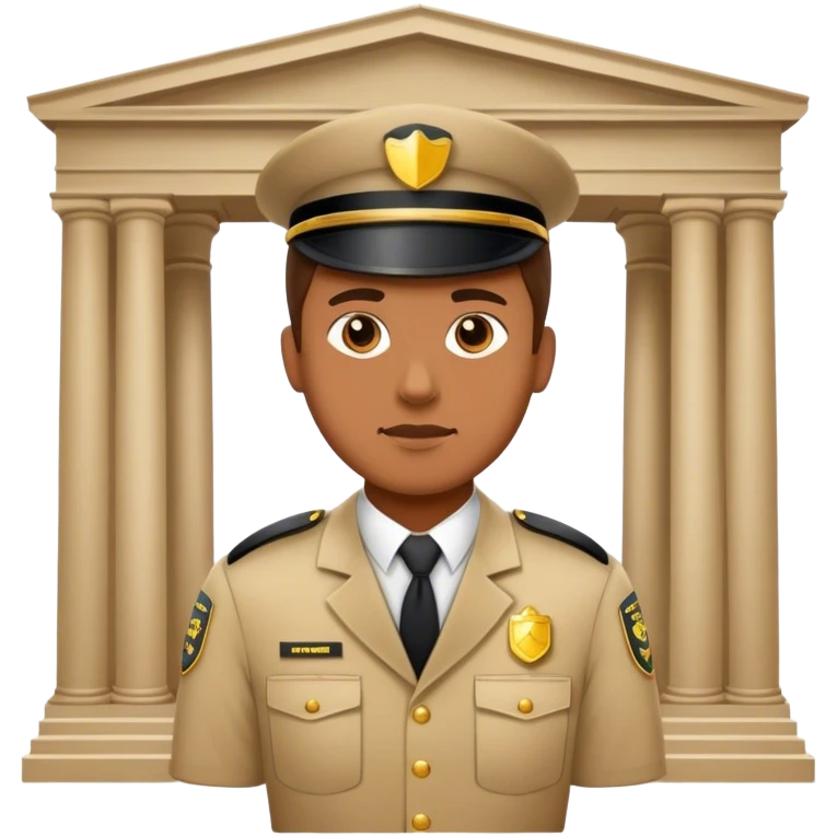 portrait d'homme qui travail dans un musée emoji