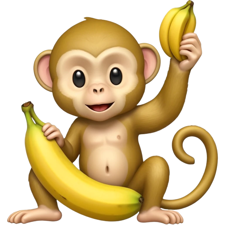 Monkey in a banana  emoji