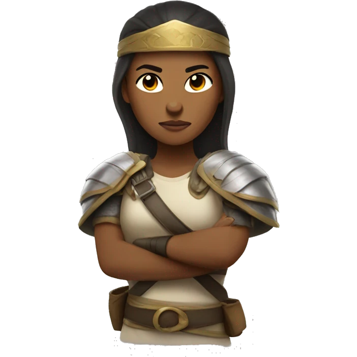 Woman fighter and warrior emoji