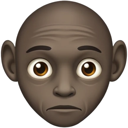 Black man starving  emoji