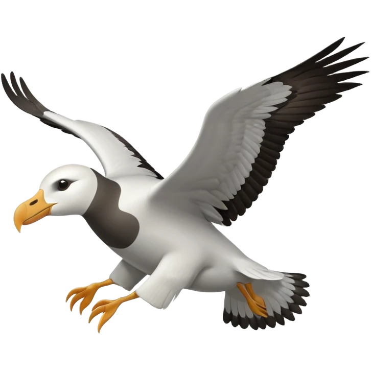 Albatross flying emoji