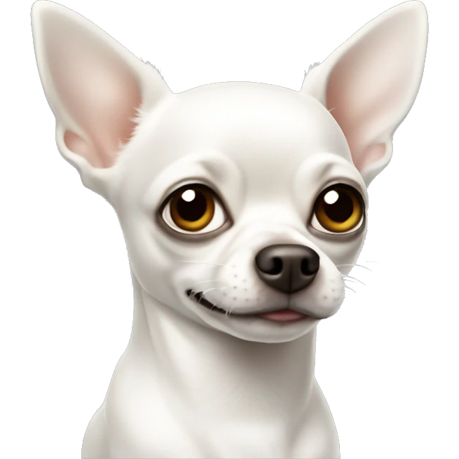 white chihuahua  emoji
