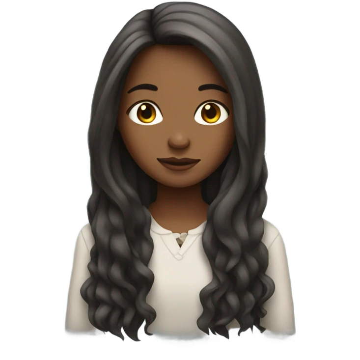 girl with long hair emoji