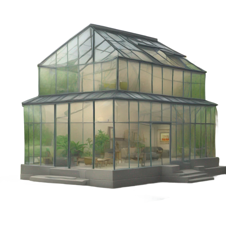 Glass house emoji