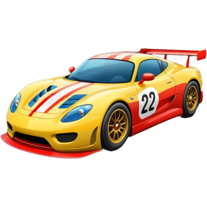 race car with track and cool background emoji