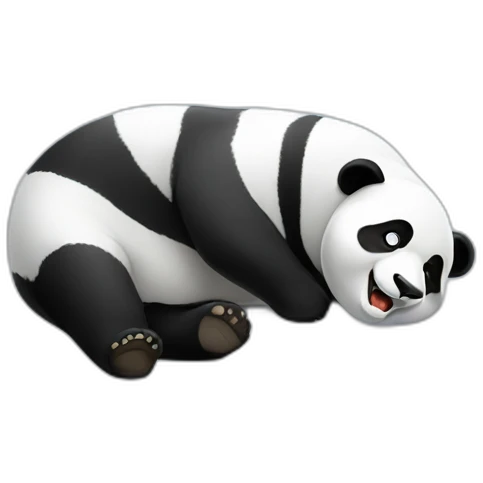 Panda fainting emoji