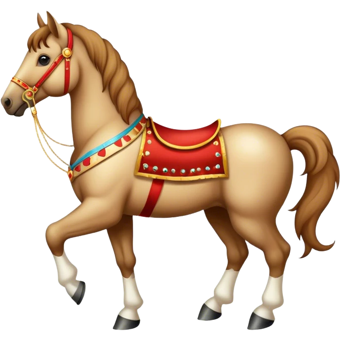 Vintage circus horse emoji