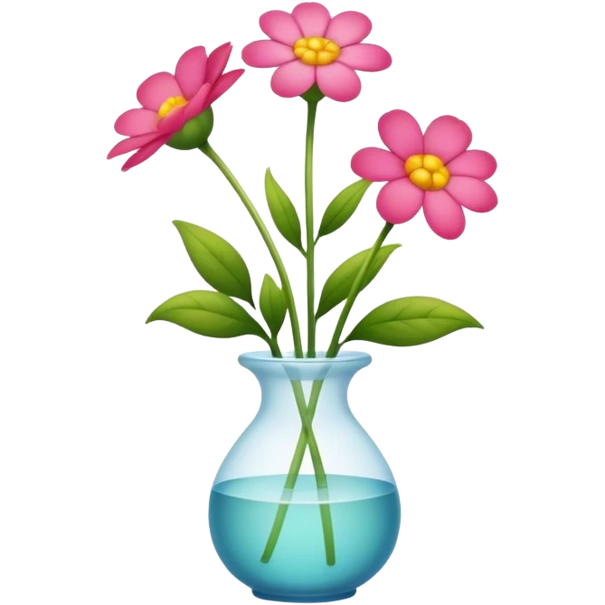Small flower in the small vase emoji