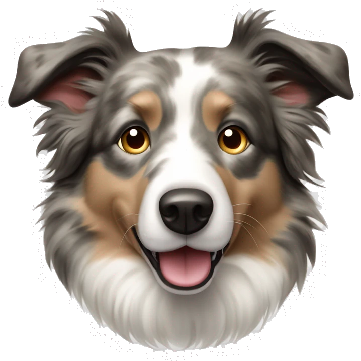 Beige Merle Border Collie  emoji