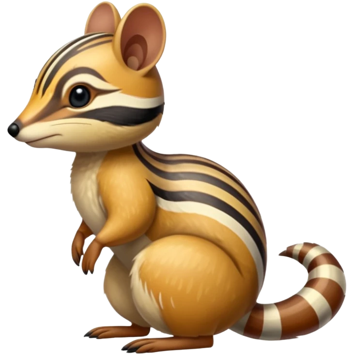 Shiny Colorful exotic Numbat (full body) emoji