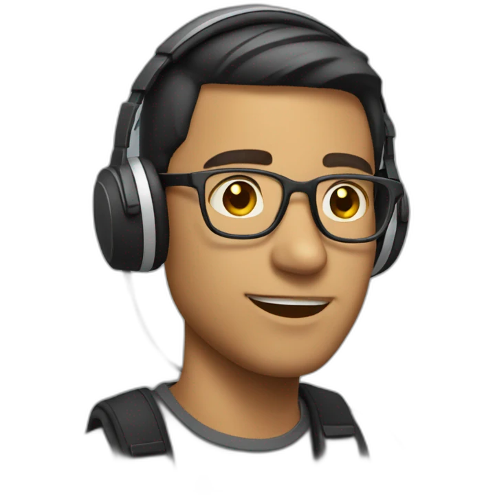 guy with headphones emoji