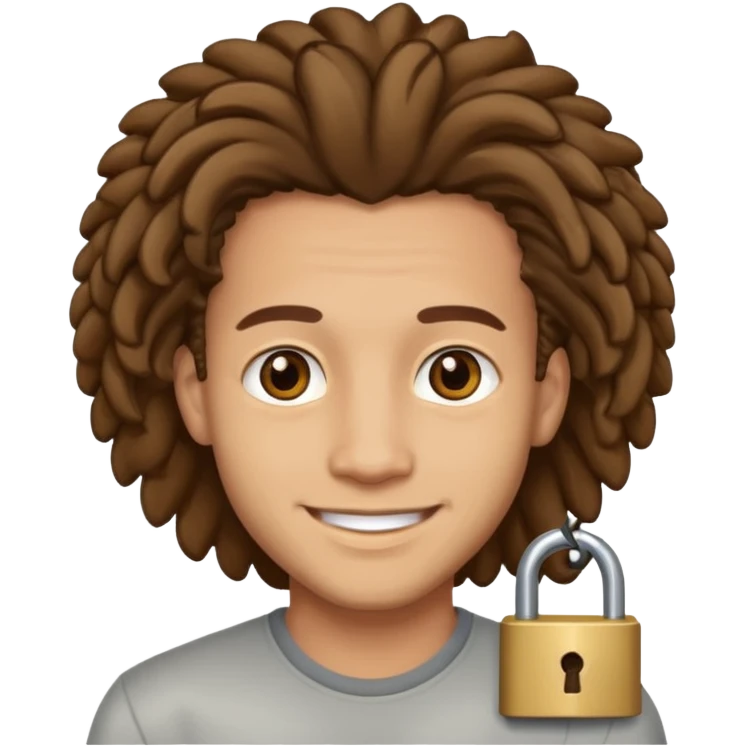 light skin man with locks emoji